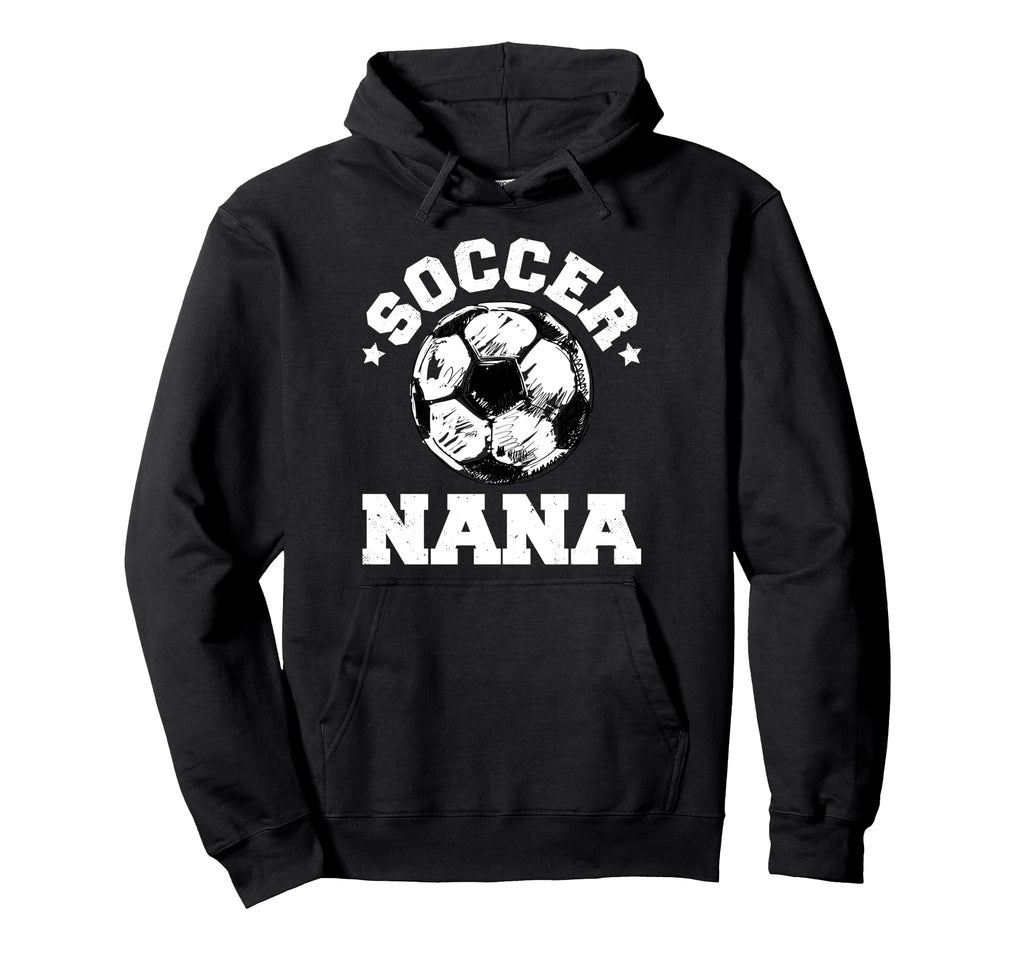 Soccer Nana Soccer Ball Distressed Hoodie - Fun Novelty Design Unisex
