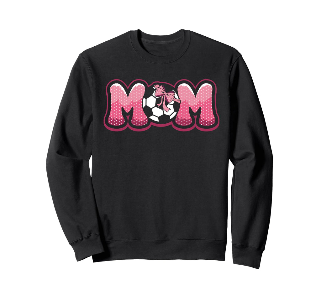 Soccer Mom Coquette Bow Game Day Mama Sweatshirt - Graphic Print Unisex