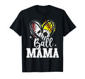 Ball Mama Baseball Softball T-Shirt - Casual Everyday Wear Men Women