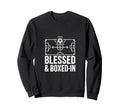 Blessed And Boxed Soccer Football Sweatshirt - Novelty Apparel for Adults