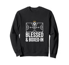 Blessed And Boxed Soccer Football Sweatshirt - Novelty Apparel for Adults