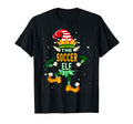 Soccer Elf Funny Matching Family T-Shirt - Minimalist Print for Adults