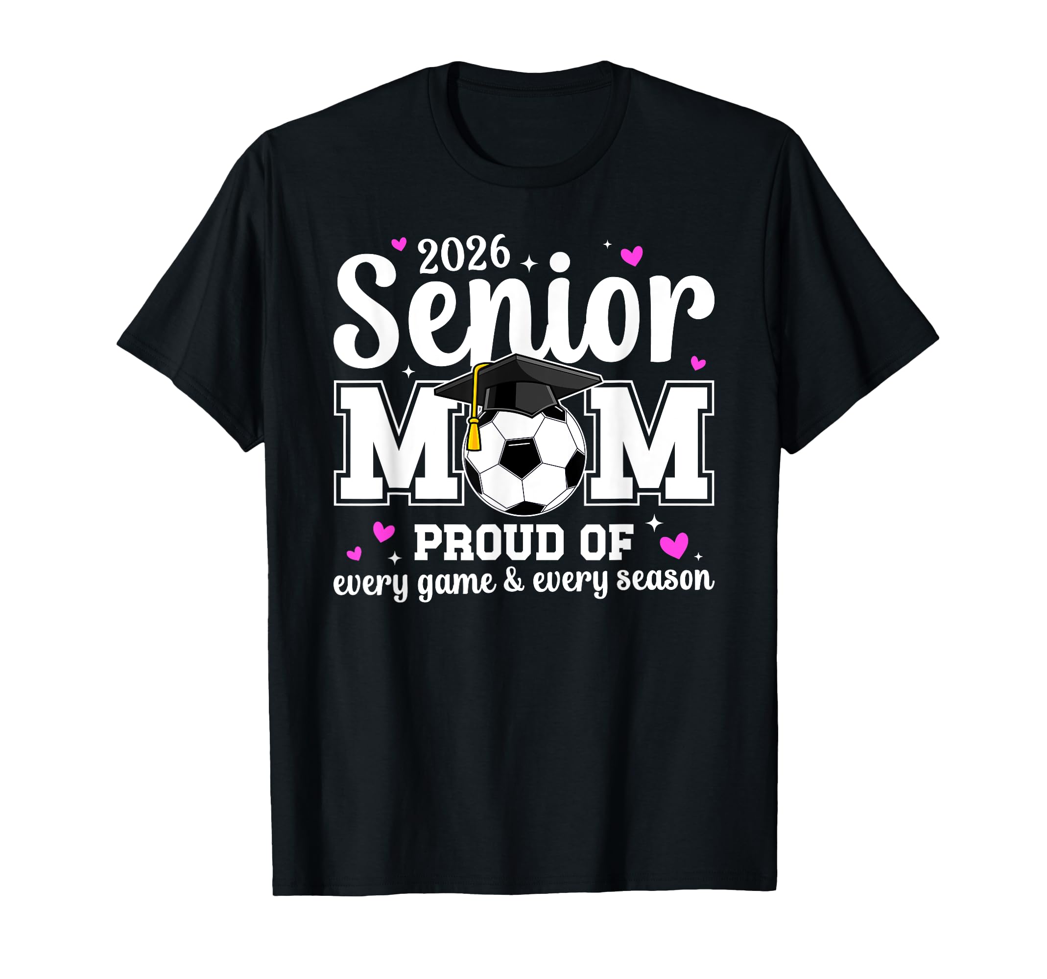 2026 Soccer Senior Mom 2026 Soccer T-Shirt - Aesthetic Graphic Unisex