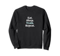 Eat Sleep Train Repeat Sport Athlete Sweatshirt - Graphic Print for Adults