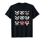 Soccer Heart Faces Football Love T-Shirt - Trendy Graphic Men Women