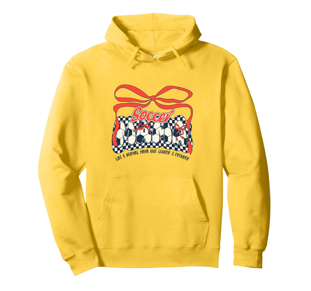 Soccer Mom Game Day Checkered Hoodie - Aesthetic Graphic for Adults