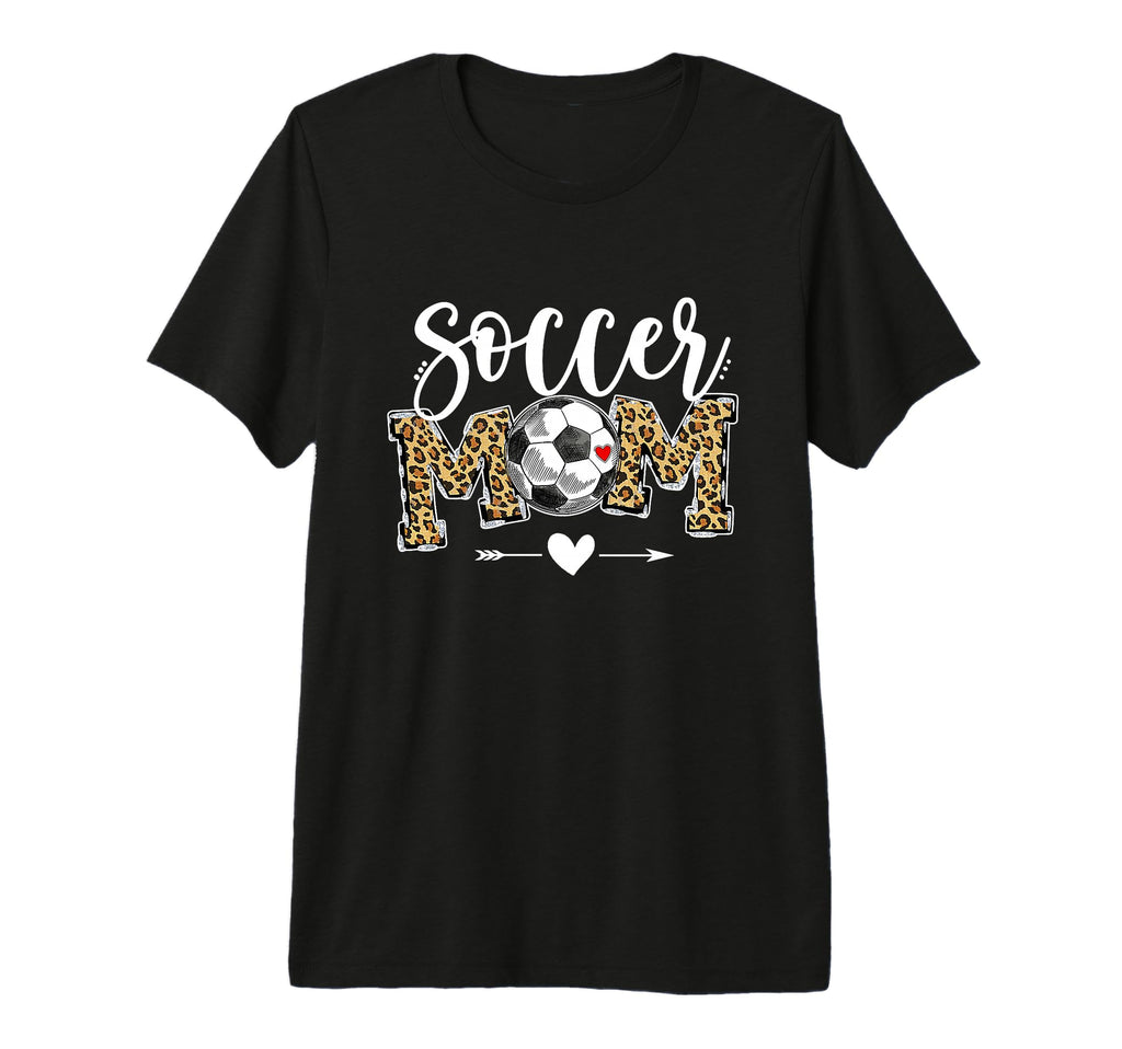 Soccer Mom Leopard Funny Soccer Mom T-Shirt - Unique Graphic for Adults