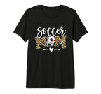Soccer Mom Leopard Funny Soccer Mom T-Shirt - Unique Graphic for Adults