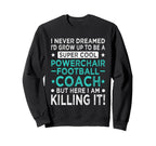 Powerchair Football Coach Funny Sweatshirt - Streetwear Style for Adults