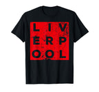 Grunge Liverpool Gift T-Shirt - Custom Art Print Unisex