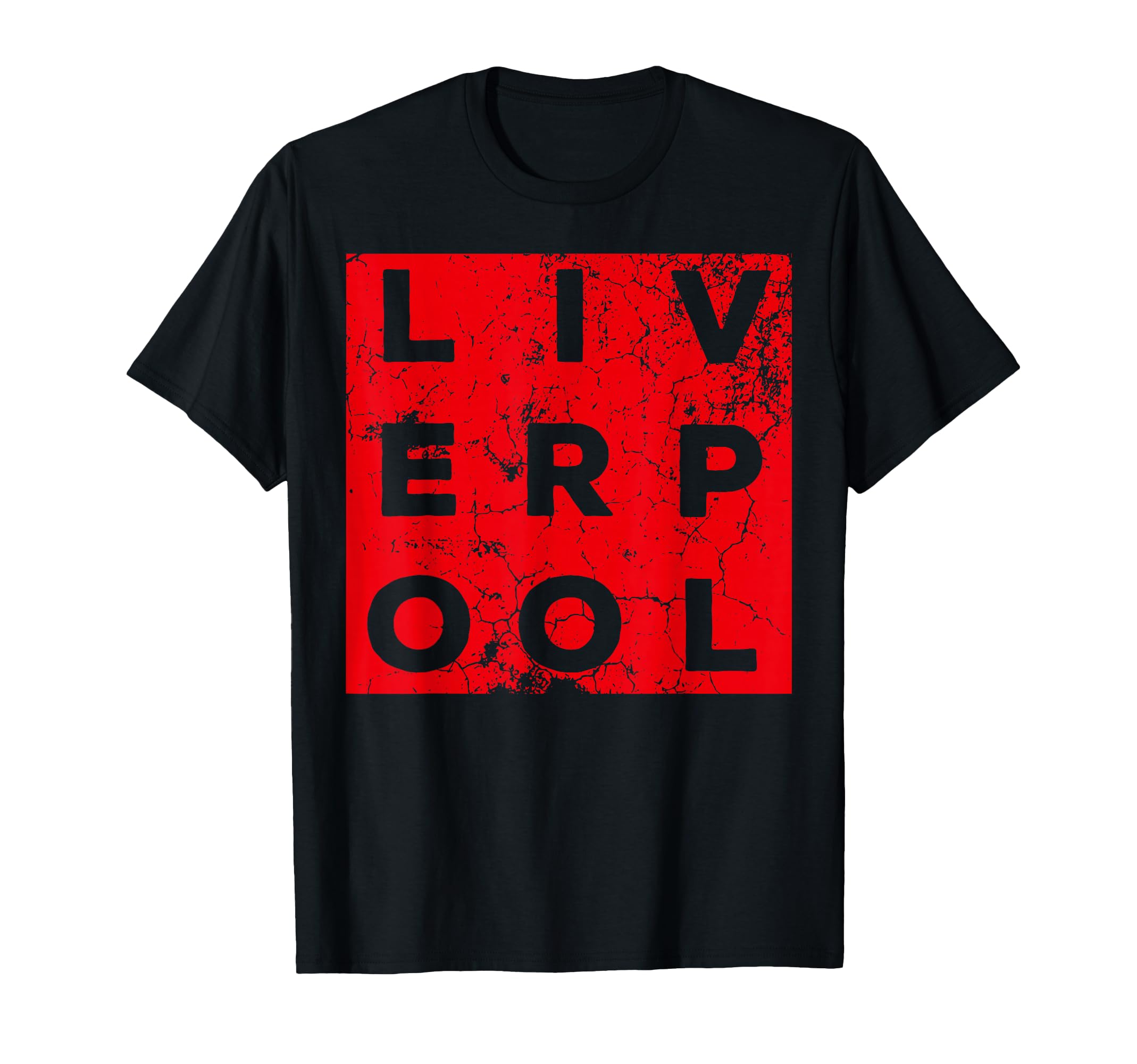 Grunge Liverpool Gift T-Shirt - Custom Art Print Unisex