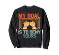 Soccer Goalie Art Gag Soccer Player Sweatshirt - Graphic Print Unisex