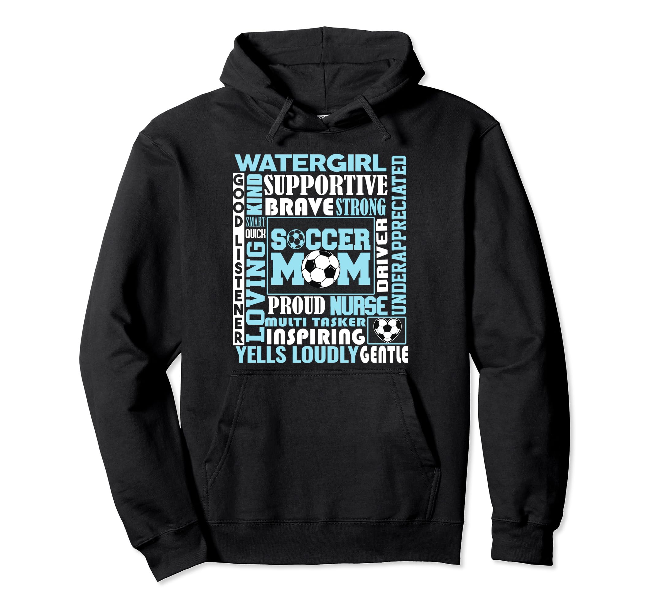 Soccer Mom Traits Best Words Mothers Hoodie - Unique Graphic for Adults