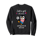 Penguin Soccer Penguin Soccer Sweatshirt - Fun Novelty Design Unisex