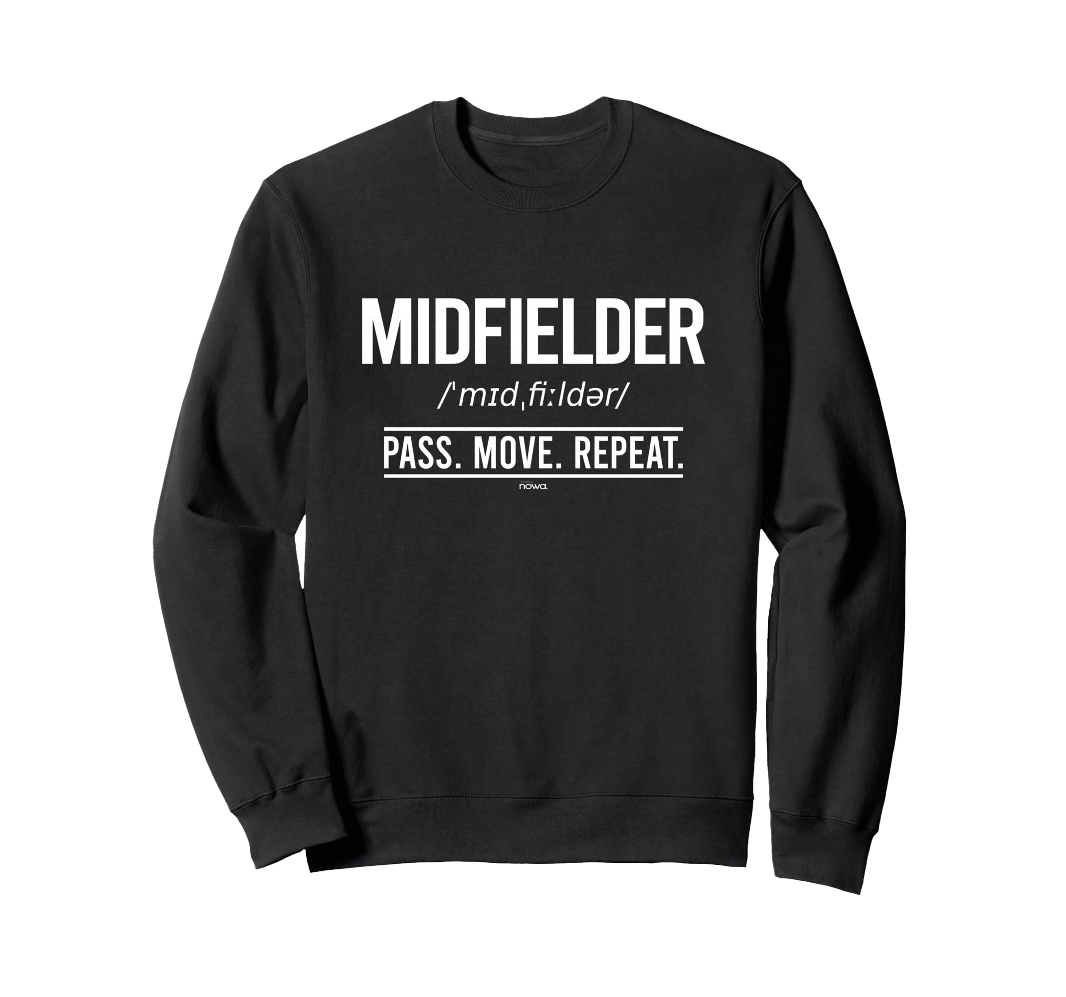 Football Midfielder Pass Move Repeat Sweatshirt - Custom Art Print Unisex