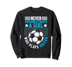 Never Underestimate Who Plays Sweatshirt - Casual Everyday Wear for Adults