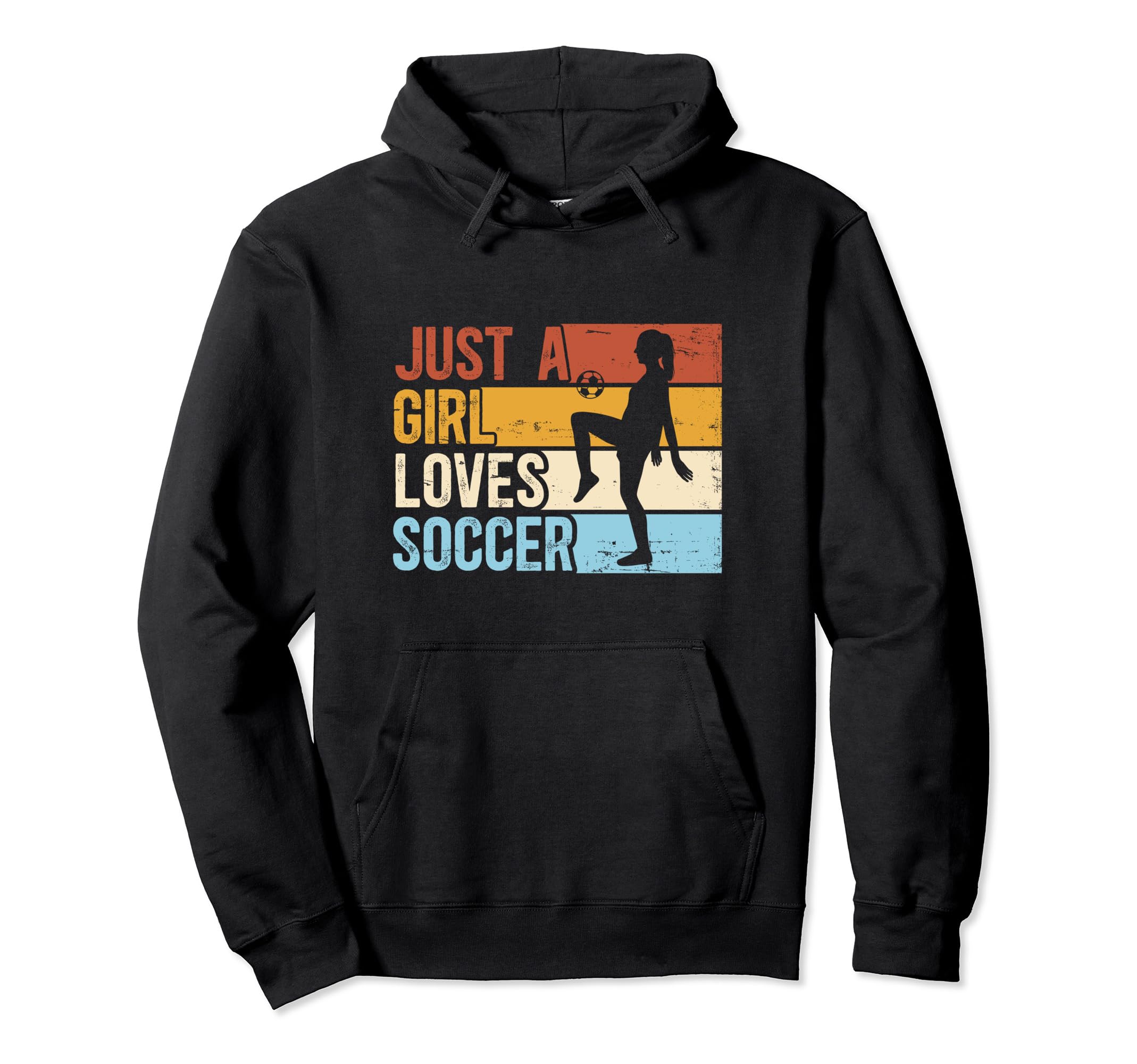 Just Who Loves Soccer Funny Sport Hoodie - Aesthetic Graphic Unisex