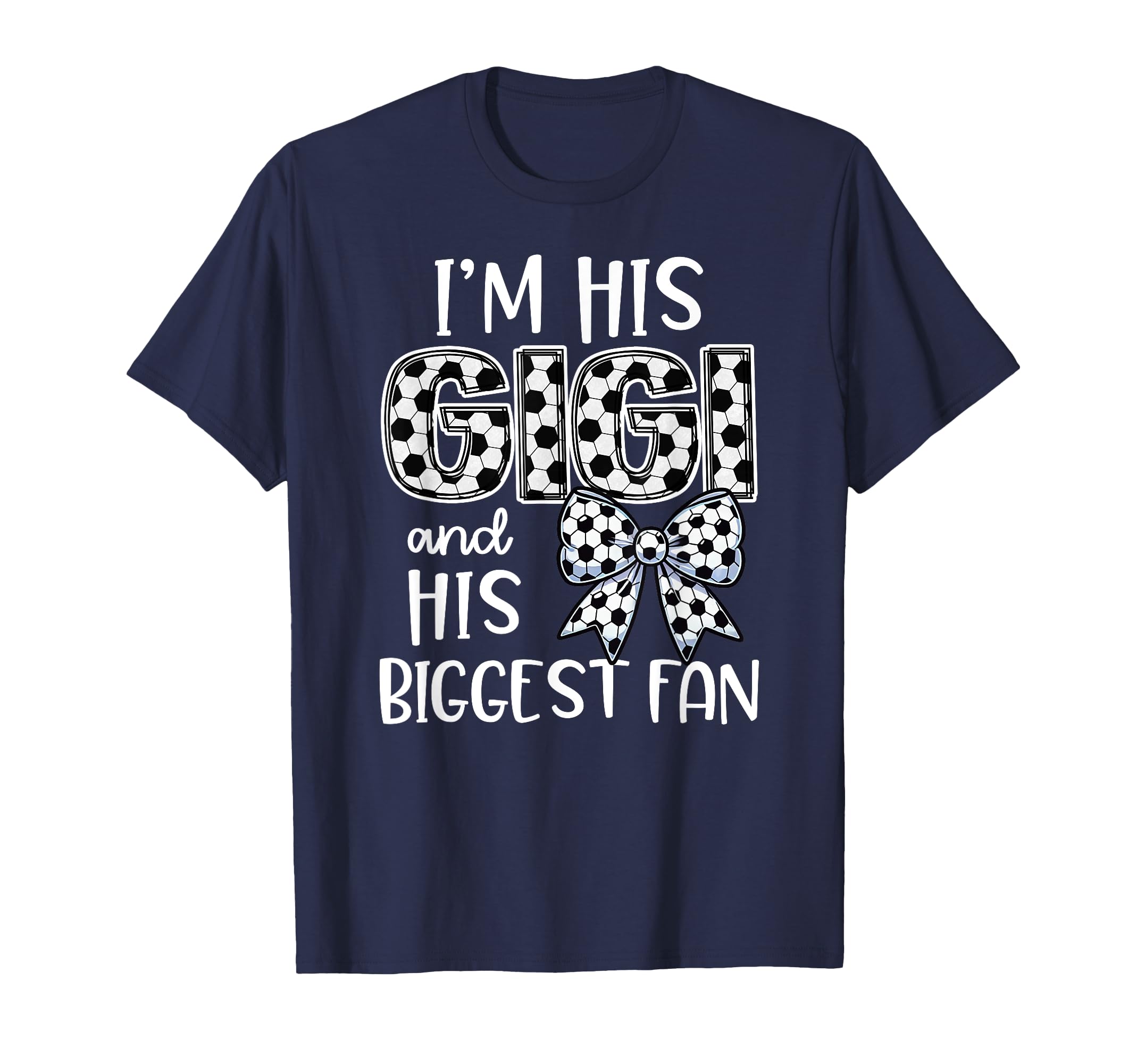 Buncho Gifts Soccer Grandma Blue T-Shirt - Casual Everyday Wear for Adults