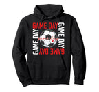Game Day Soccer Heart Soccer Game Day Hoodie - Minimalist Print Unisex