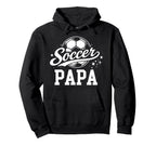 Soccer Papa Soccer Ball Hoodie - Custom Art Print Unisex