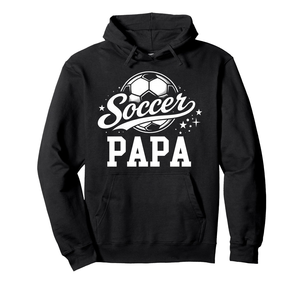 Soccer Papa Soccer Ball Hoodie - Custom Art Print Unisex