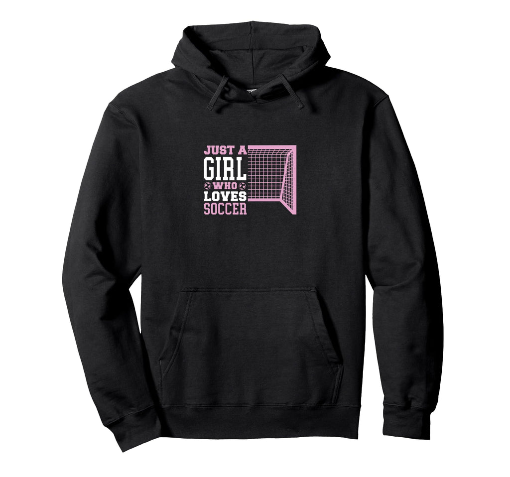 Just Who Loves Soccer Funny Sport Hoodie - Trendy Graphic Men Women