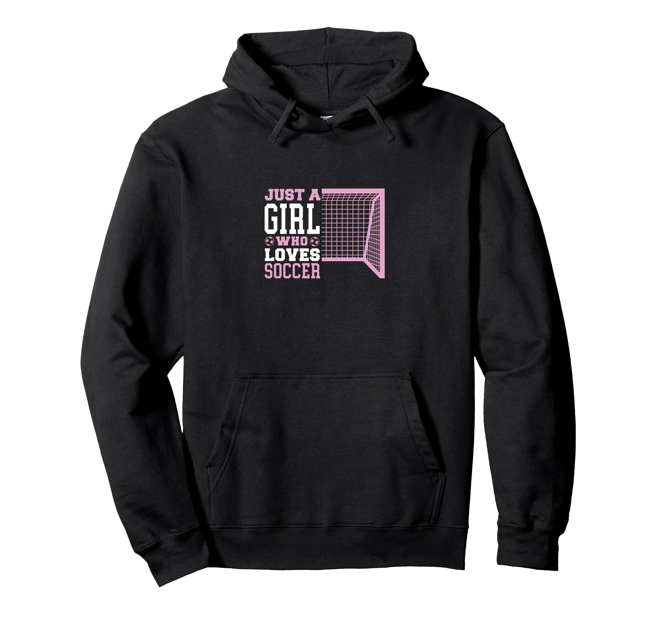 Just Who Loves Soccer Funny Sport Hoodie - Trendy Graphic Men Women