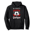 My Favorite Goalie Calls Me Gampa Soccer Hoodie - Graphic Print for Adults
