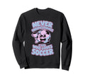 Soccer Players Soccer Soccer Sweatshirt - Minimalist Print Unisex