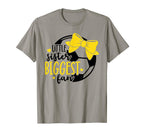 Little Sister Biggest Fan Soccer Sister T-Shirt - Graphic Print for Adults
