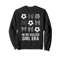My Soccer Era Soccer Balls And Bows Sweatshirt - Graphic Print for Adults