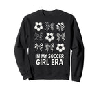 My Soccer Era Soccer Balls And Bows Sweatshirt - Graphic Print for Adults