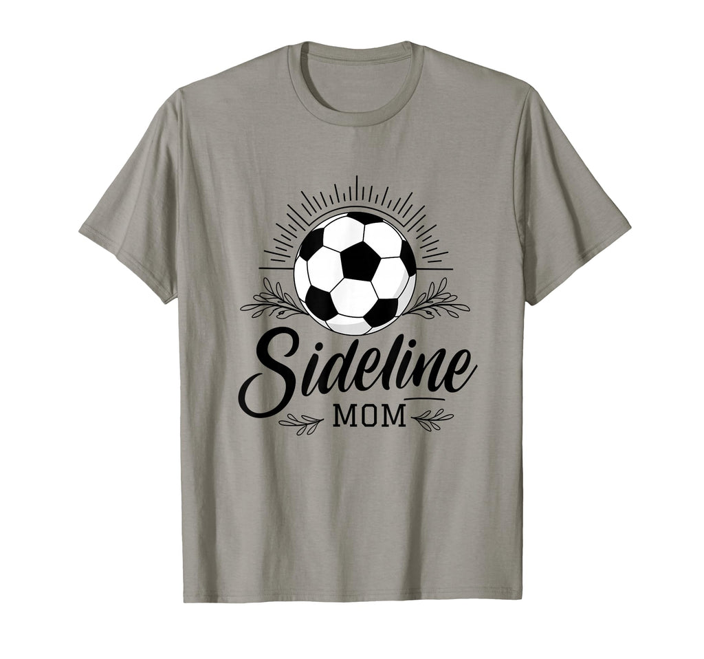 Sideline Mom Soccer Game Days Soccer T-Shirt - Minimalist Print for Adults