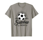 Sideline Mom Soccer Game Days Soccer T-Shirt - Minimalist Print for Adults