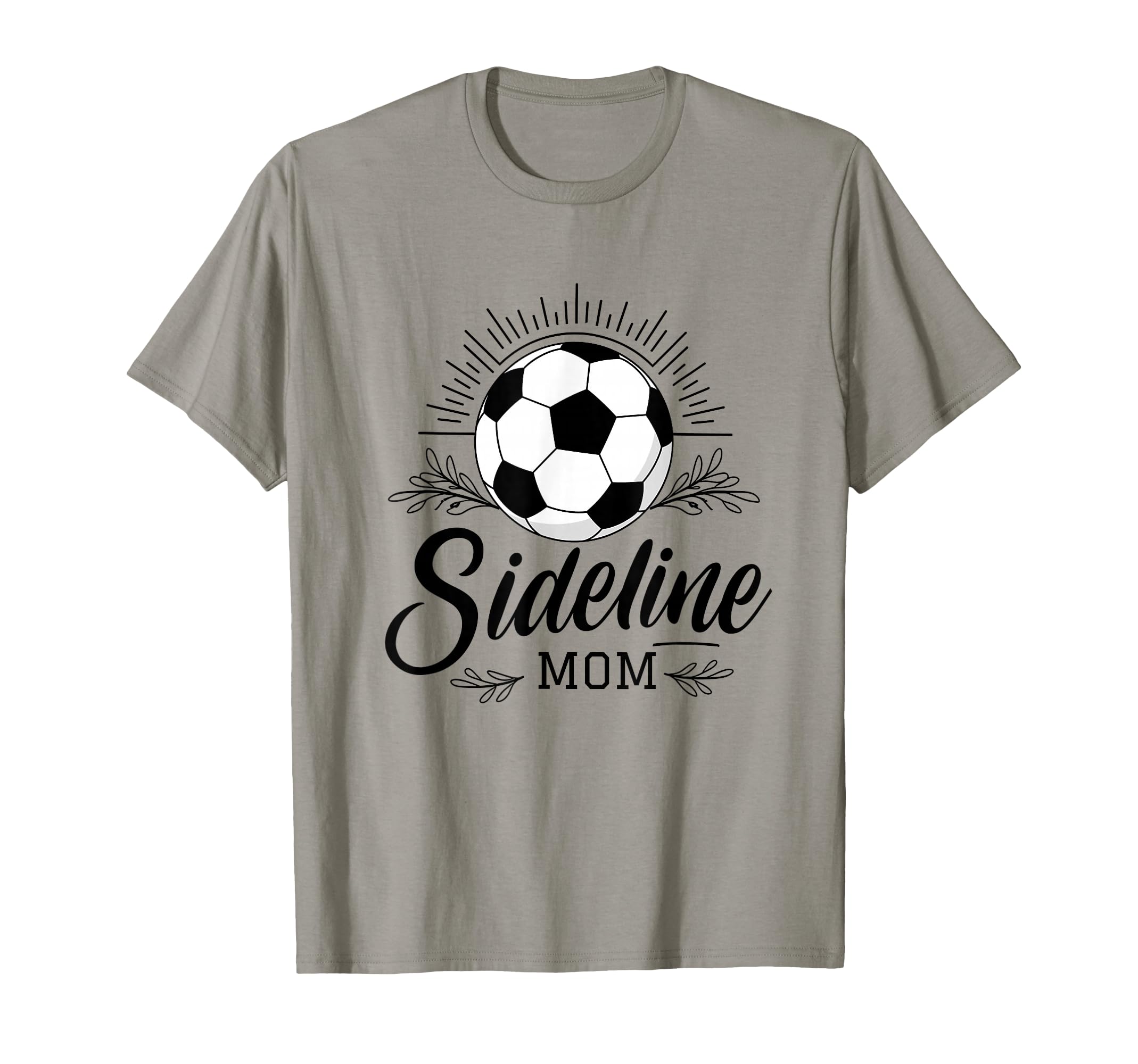 Sideline Mom Soccer Game Days Soccer T-Shirt - Minimalist Print for Adults