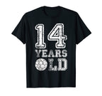 14 Years Old Soccer Sports Birthday T-Shirt - Fun Novelty Design Unisex