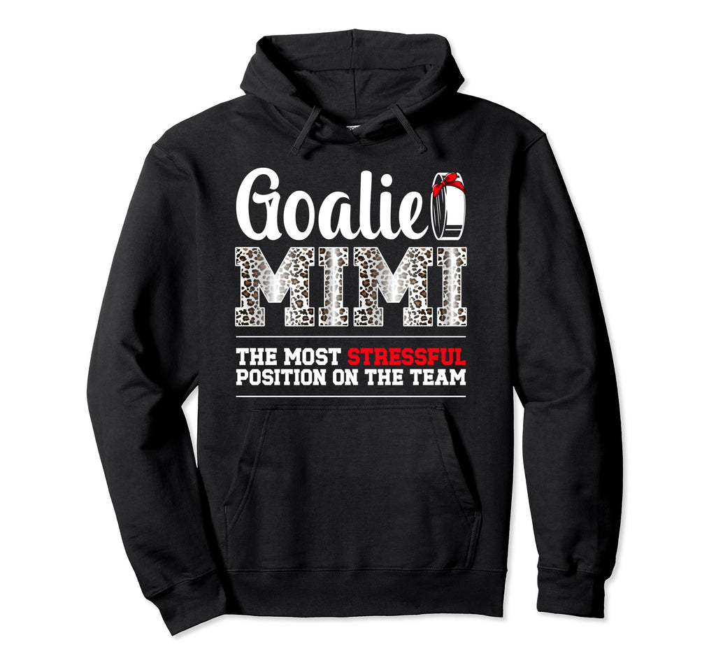 Ice Hockey Goalie Mimi Funny Ice Hoodie - Casual Everyday Wear Men Women