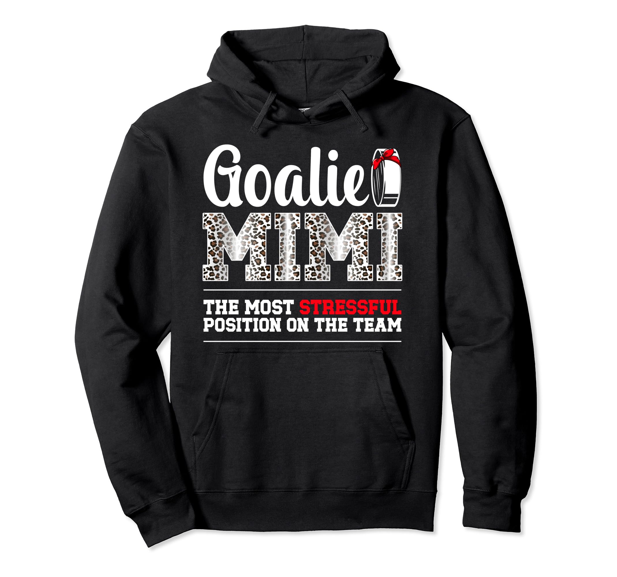 Ice Hockey Goalie Mimi Funny Ice Hoodie - Casual Everyday Wear Men Women