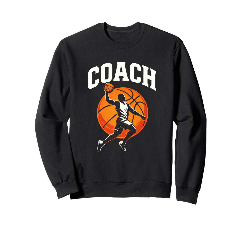 Coach Basketball Athlete Jump Team Sweatshirt - Custom Art Print Unisex