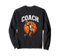 Coach Basketball Athlete Jump Team Sweatshirt - Custom Art Print Unisex