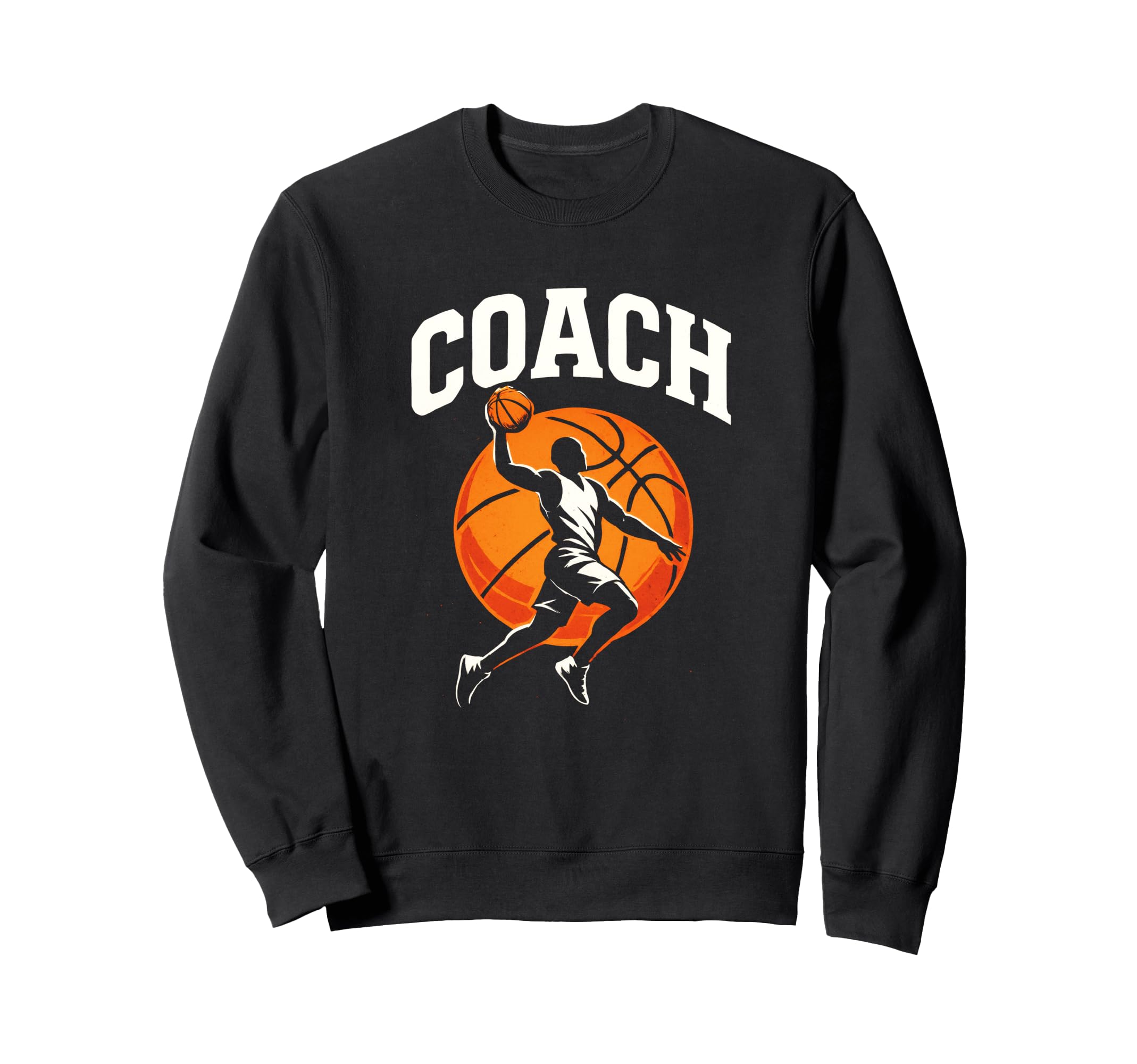 Coach Basketball Athlete Jump Team Sweatshirt - Custom Art Print Unisex