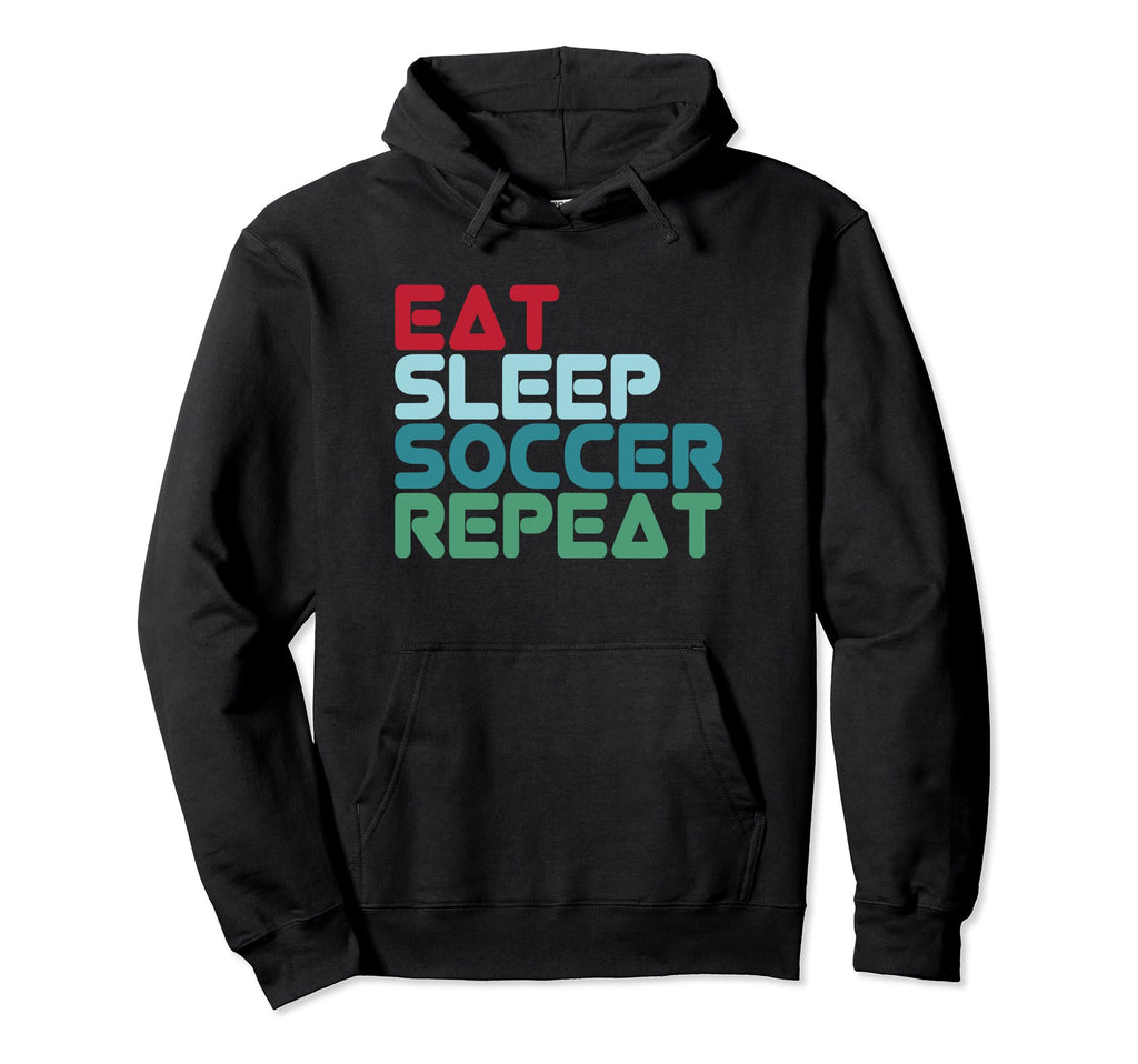 Football Football Player Eat Sleep Hoodie - Custom Art Print Men Women