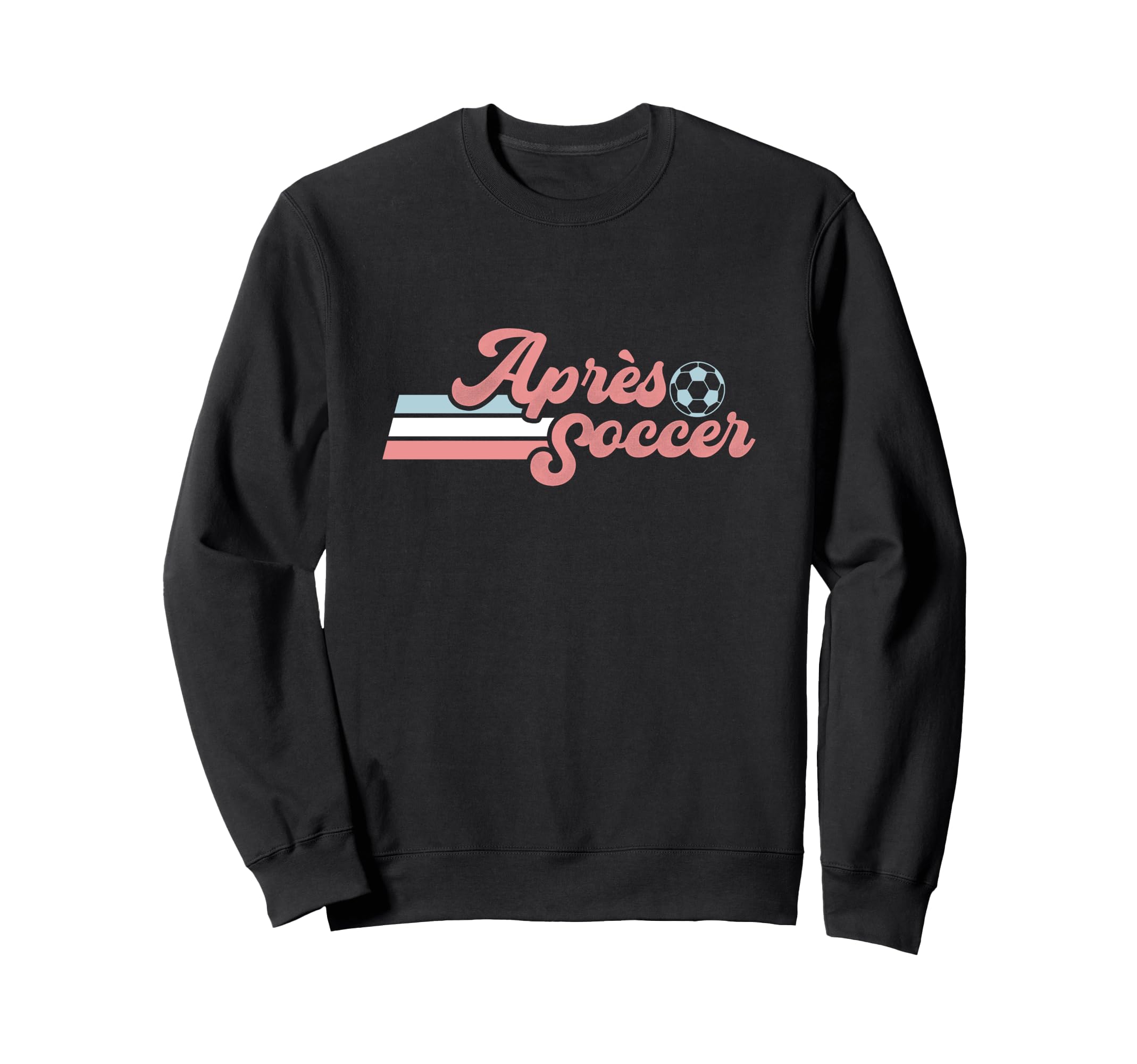 Trendy Apres Soccer Distressed Pastel Sweatshirt - Streetwear Style Unisex