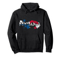 Panamanian Map And Flag Souvenir Hoodie - Custom Art Print for Adults