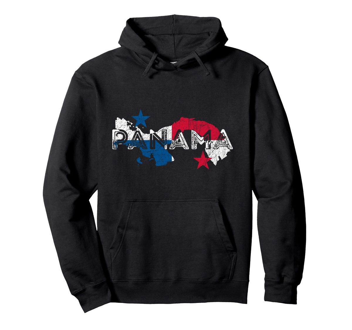 Panamanian Map And Flag Souvenir Hoodie - Custom Art Print for Adults