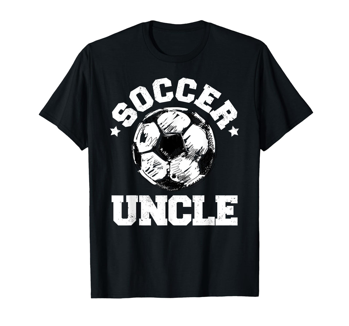Soccer Uncle Soccer Ball Distressed T-Shirt - Custom Art Print Men Women