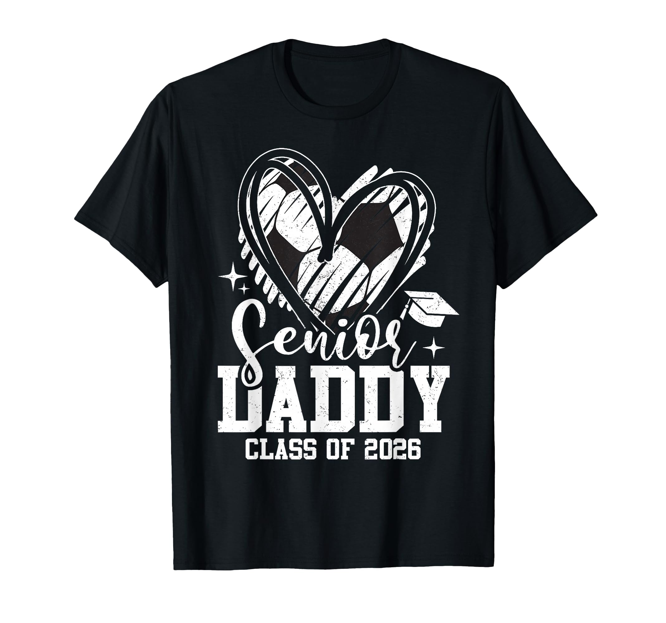 Senior Daddy Class 2026 Soccer T-Shirt - Fun Novelty Design Men Women