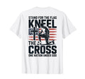 Stand Flag Kneel Cross Soccer Christian T-Shirt - Unique Graphic Unisex
