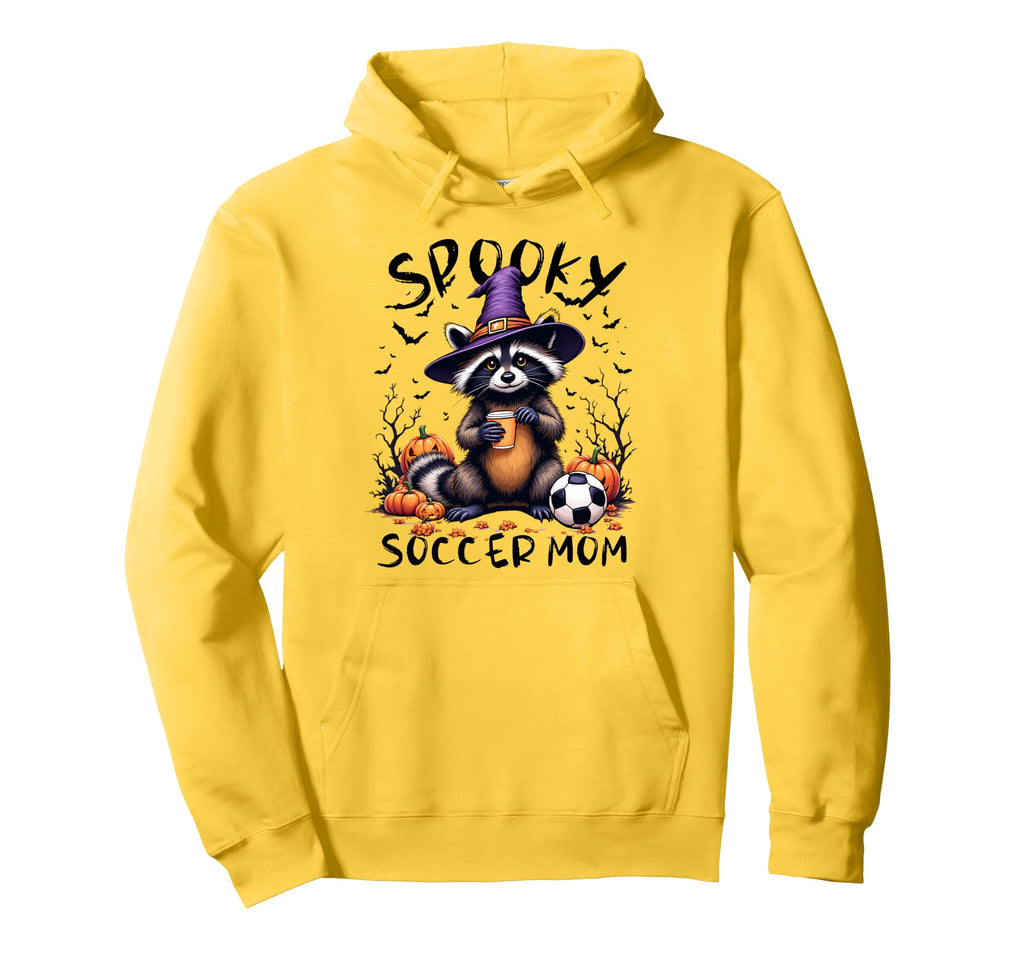 Halloween Soccer Mom Feral Soccer Hoodie - Casual Everyday Wear for Adults