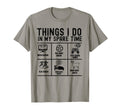 Funny Soccer Things I Do My Spare T-Shirt - Aesthetic Graphic for Adults